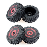 4Pcs Front And Rear Tires Wheel Tyre For Wltoys 124016 1/12 RC Car Upgrade Parts Spare Accessories