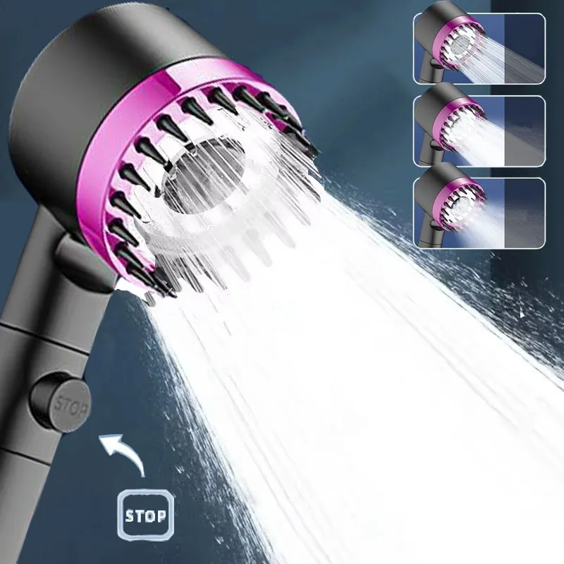 

Shower filter four modes bathroom accessories head massage showerhead replete for shower heads knobs showers parts fixture home