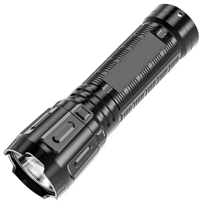 Cross Border Hot Selling Outdoor Flashlight Charging Emergency Multifunctional Flashlight Portable LED Strong Light Flashlight