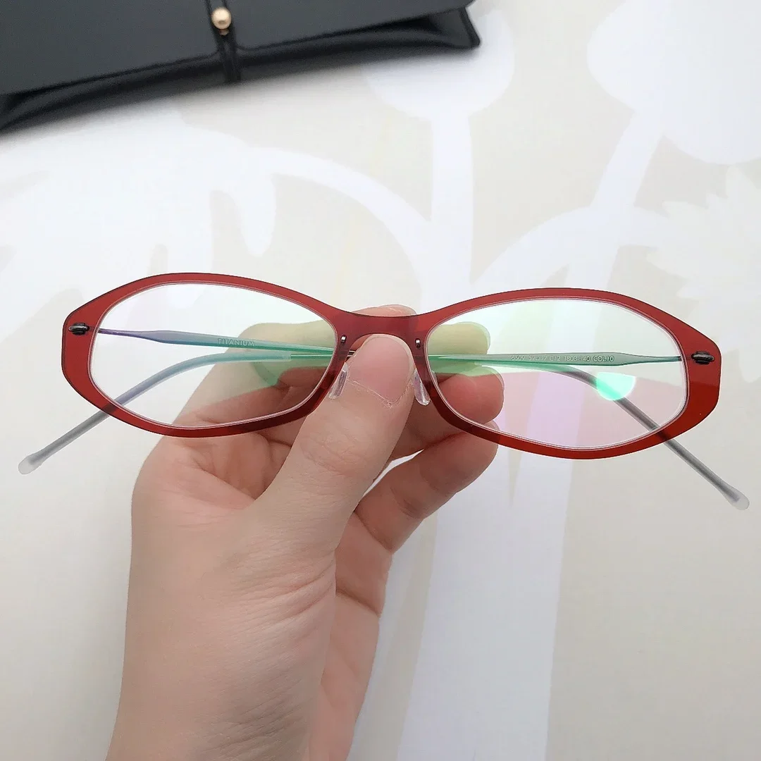 Jian Dan Linde 509 Titanium Glasses Song Dandan Female Fashion Glasses Frame Ultra-light 6 G High-end Fashion Small Frame.