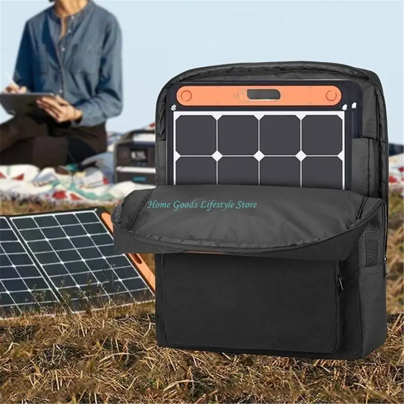 E74E Oxford Fabric Solar Pannello Solar Borse Travel Case per lo stoccaggio e l'organizzazione sicuri