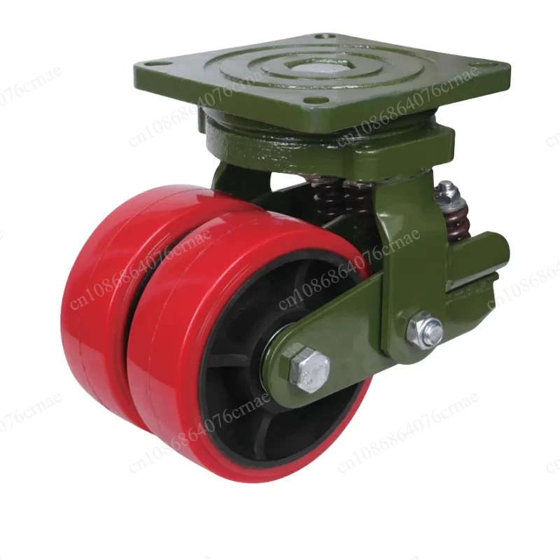 Spring Shock-absorbing Casters 8 in High Load Capacity 2ton Industry Super Heavy Duty Trolley Swivel Caster