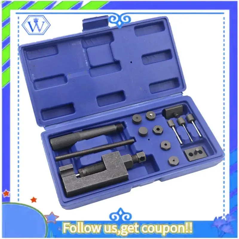 M46K-دراجة نارية سلسلة قواطع أداة التثبيت 6 دبابيس سلسلة القاطع المبرشم الدراجة سلسلة دبوس الصحافة مقبض ل 415/420/428/520/525