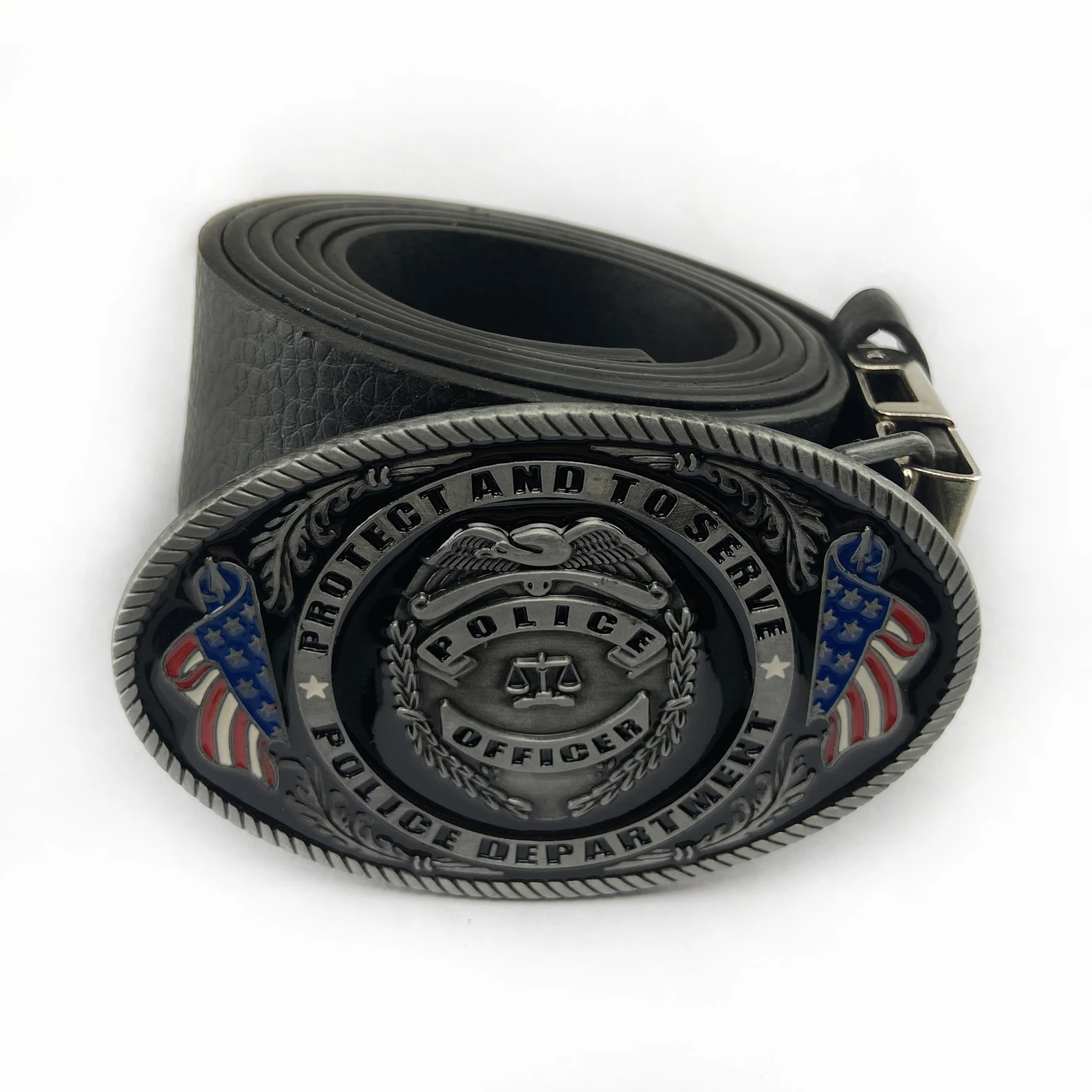 WesBuck Brand America Police New Vintage Belt Buckle accessori per cinture fatti a mano fatti in casa cintura fai da te Western Cowboy Rock Style