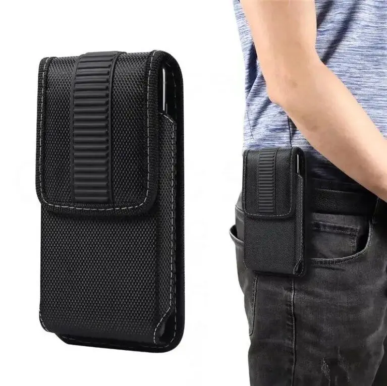 Универсальный чехол для Samsung S22 Ultra, кожаный чехол из ткани Оксфорд для Galaxy S21, S20, S22 Plus, S8, S9, S10, чехол с зажимом для ремня