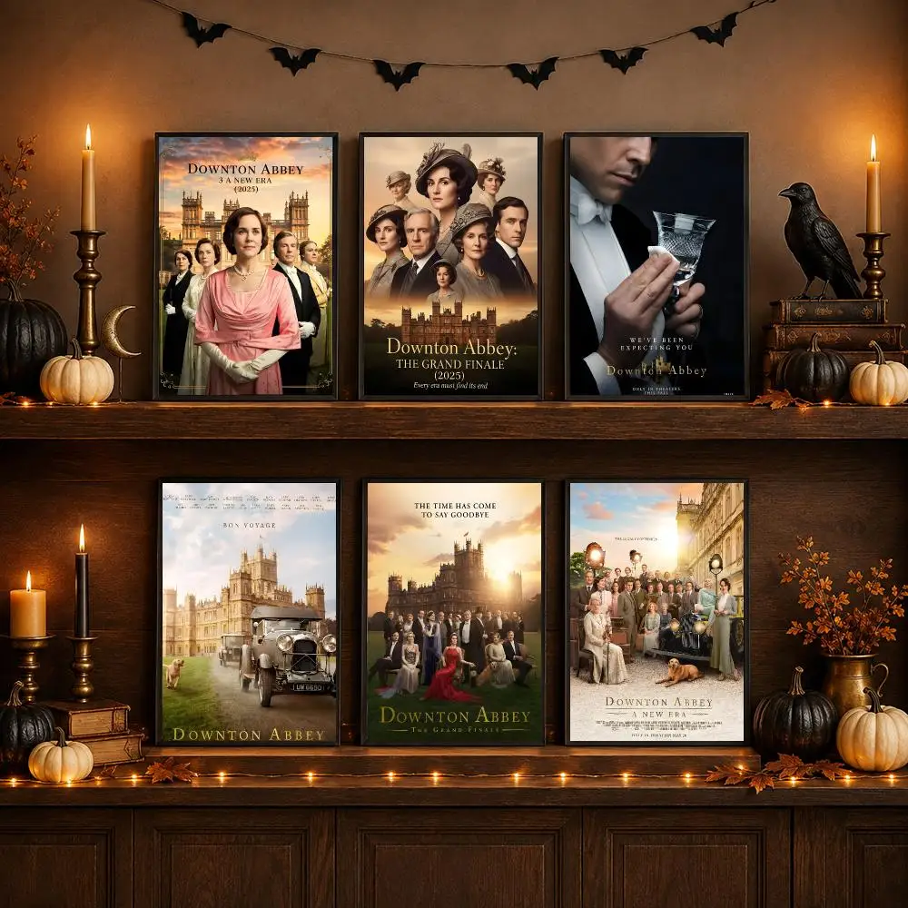 D-Downton Abbey Poster Wall Art Print Art Suitable For Living Room Bedroom Bar Parlor Home Decoration Gift