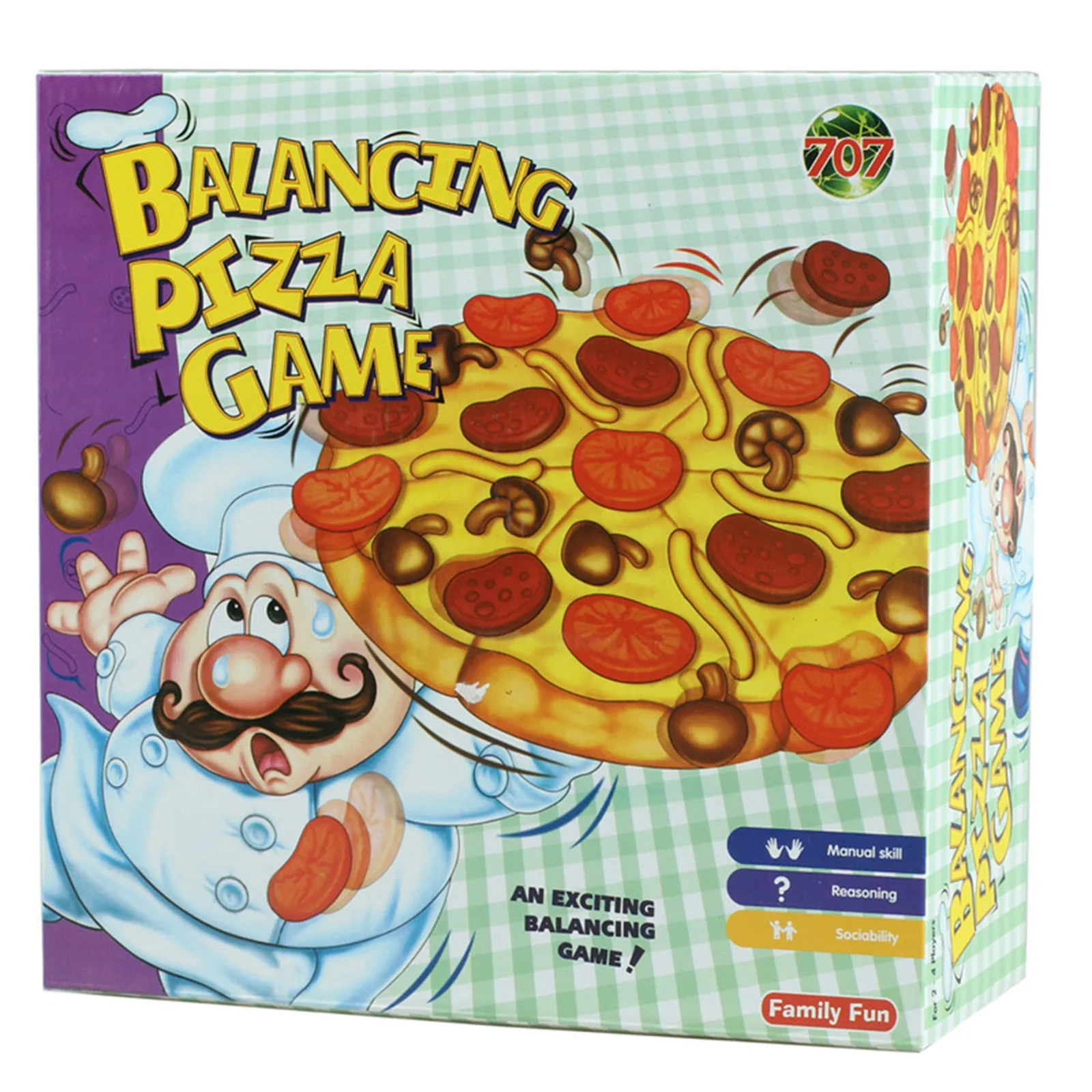 Balancing Pizza Game Tabletop Funny Stacking Topple Pizza Toy Multiplayer Board Game For Family Parties Parent Child Interactive