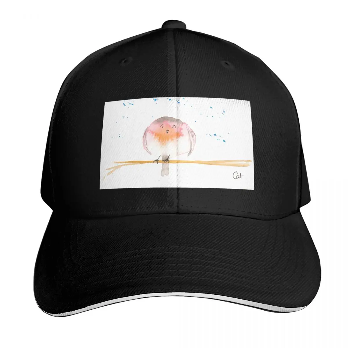 On a branch Baseball Cap Snapback Flat Bill Strapback Dad Hat Six Panel Structured Crown