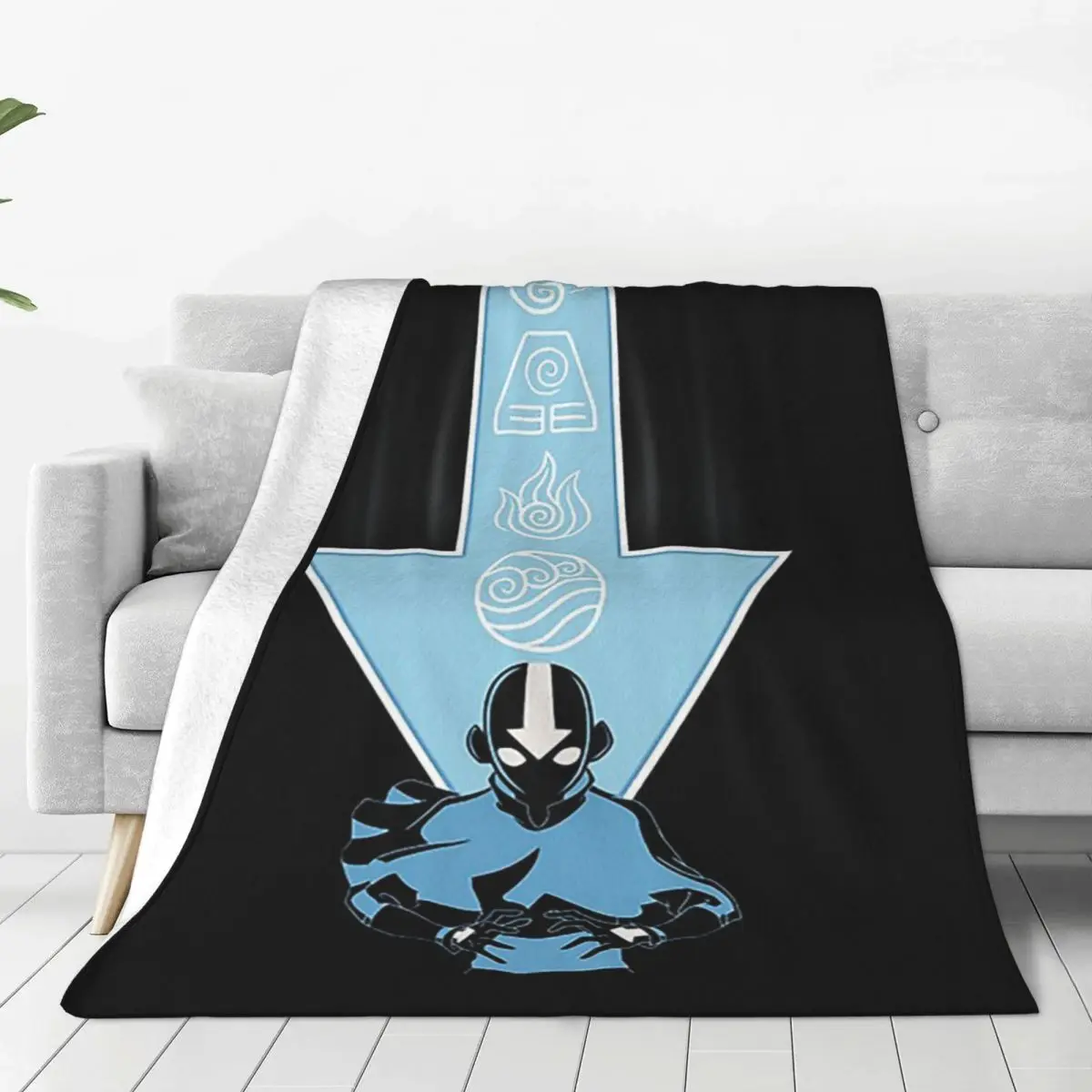 Avatar Aang Arrow Blanket Flannel Super Soft Sofa Throw Blankets For Home Bedroom Outdoor Throws Bedspread Quilt