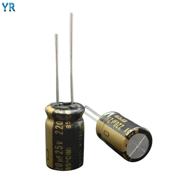 

5 шт. Nichicon MUSE KZ серии 25V220UF 12,5x20 мм Hi-Fi аудио конденсатор с медными ножками 220uf 25V 12.5X20