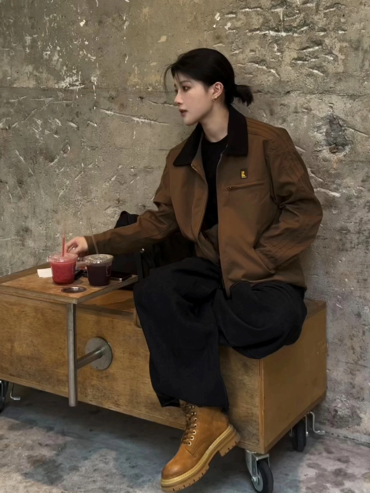 

ort Мужская рабочая одежда Jaet с воротником-стойкой, осеннее модное брендовое рабочее пальто Detriot, 3D пошив, мужская куртка из полиэфирного волокна