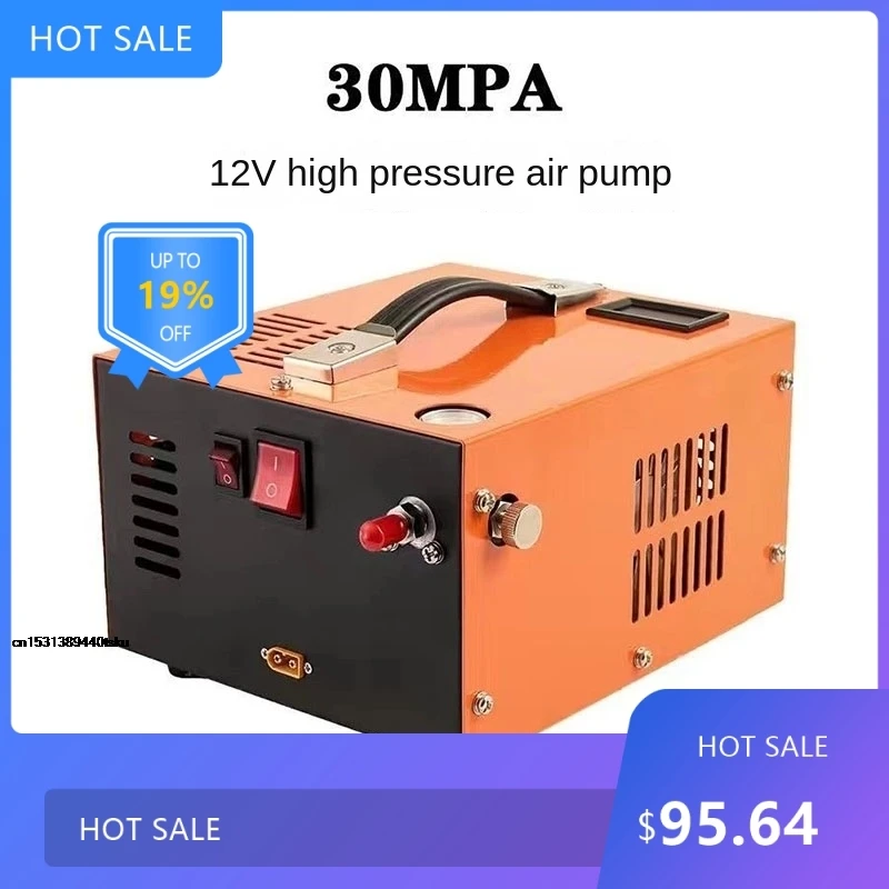 

0805 Насос высокого давления Мини-компрессор 300 бар 4500 фунтов на квадратный дюйм Воздушный компрессор 12 В Трансформатор подходит для газового баллона Divin0320