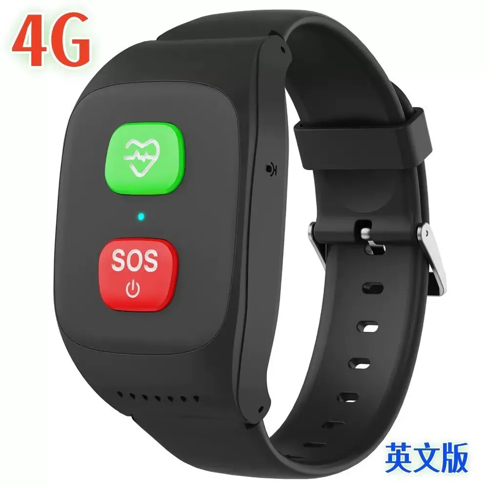 Montre GPS d'alarme pour personnes âgées 4G, bracelet de suivi GPS 2G, moniteur de santé, SOS, étanc