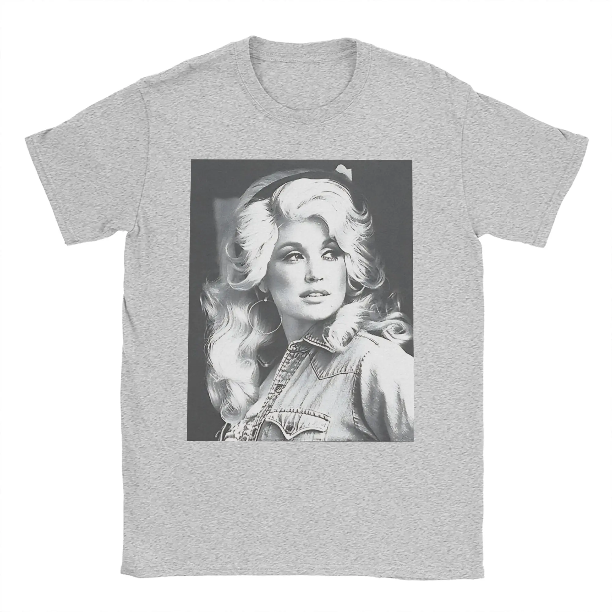 Vintage Dolly Parton Singer Men Women's T Shirt  Creative Tees Short Sleeve O Neck T-Shirt Cotton Summer Clothes