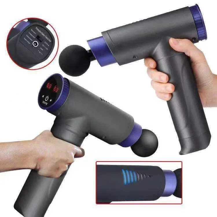 Made in China Fashion LCD Fascia Guns Professionals Muscle Booster Massage Exercise Relaxations