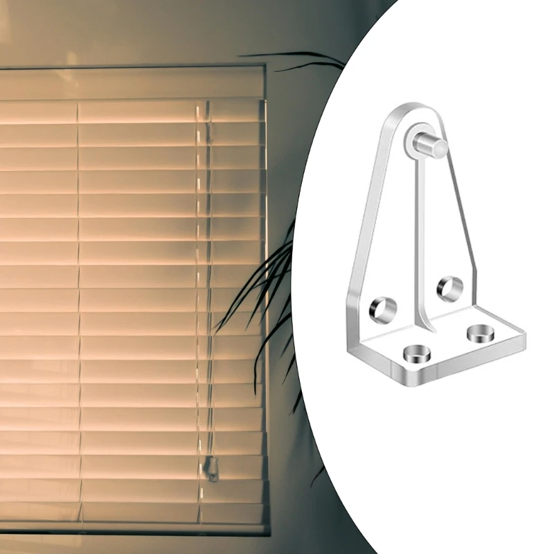 12/24Pcs Horizontal Blinds Hold Down Brackets Clear Bottom Rails Hold Clips with Screws Curtain Replacement Accessories