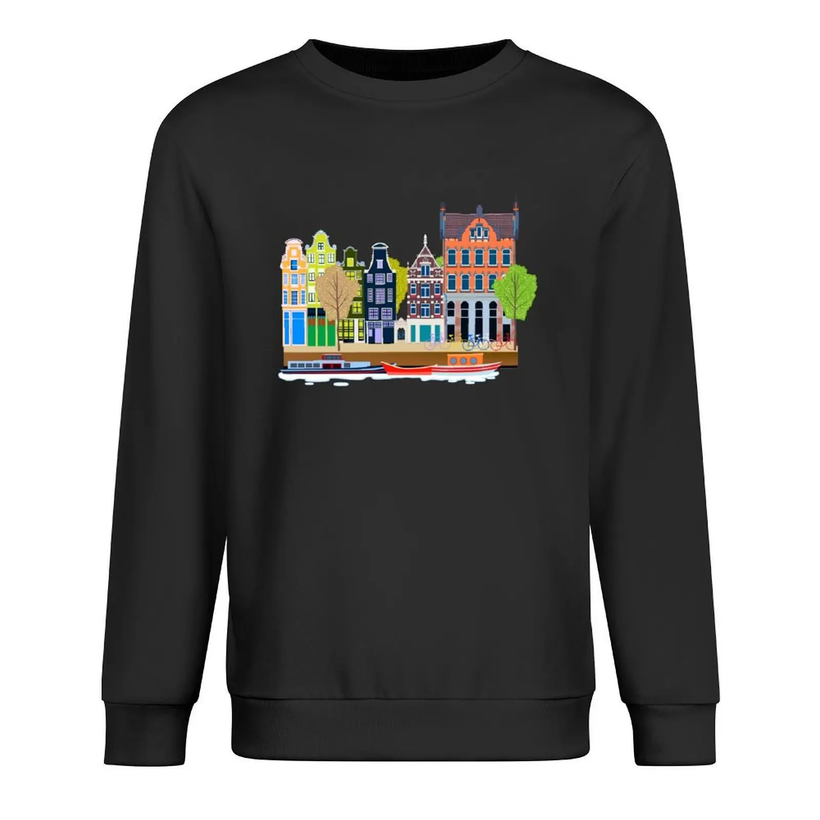 

sticker, Amsterdam Grachtenhuizen,holland,nederland,netherlands,canal,grachtenhuizen,grachtenhuis,canal houses Pullover