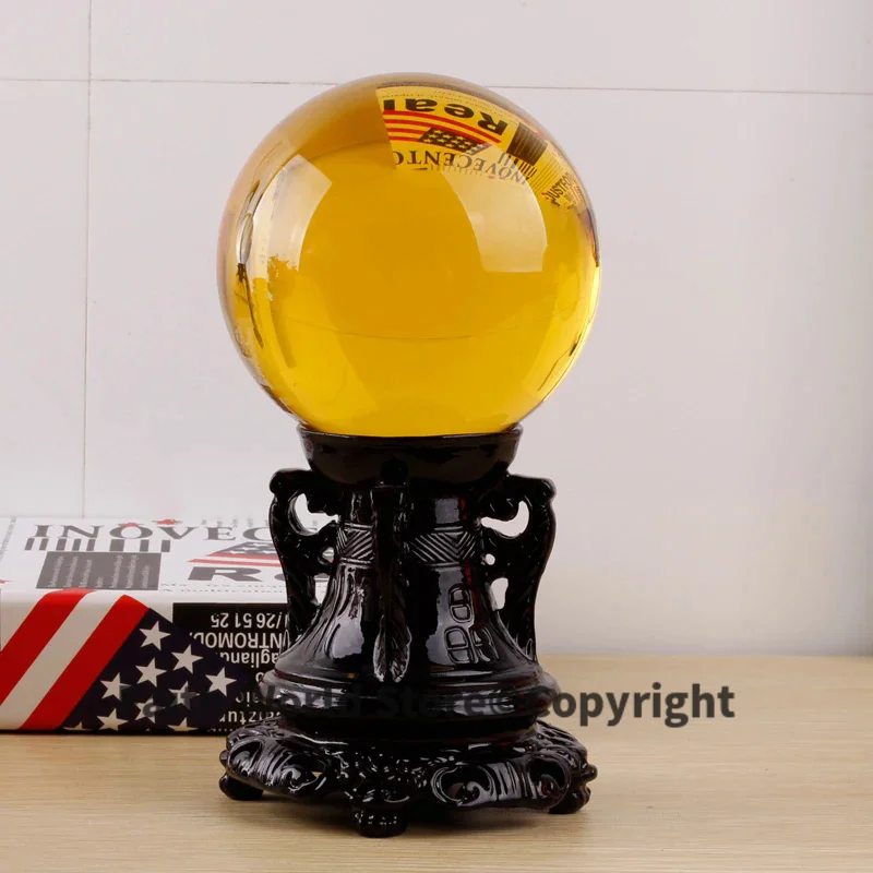 Geomantic master efficacious Exorcise evil spirits talisman HOME House FENG SHUI Talisman topaz Crystal Energy ball statue