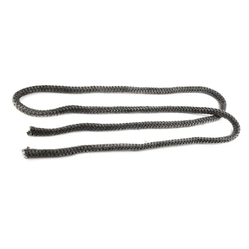 10/12mm Dark Gray Gasket Cord Stove Door Fireplace Cord 2m Fiberglass High Temperature Fireproof Sealing Rope Replacement