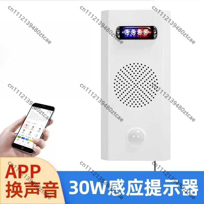 Outdoor Waterproof PIR Human Motion Sensor Voice Prompt Device Strobe Light Alarm Timing Reminder For Traffic Road Crossing