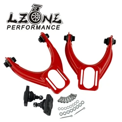 LZONE - Adjustable (L&R) Front Upper Control Arm Camber Kit For HONDA CIVIC EK 96-00 RED JR9871