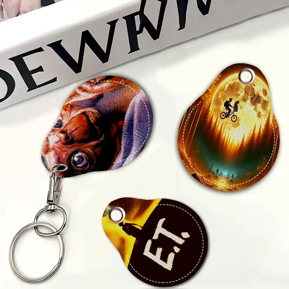 E.T. The Extra-Terrestrial Movie Creative Cartoon Pattern Sensitive Access Card Protective Sleeve Keychain Decorative Pendant