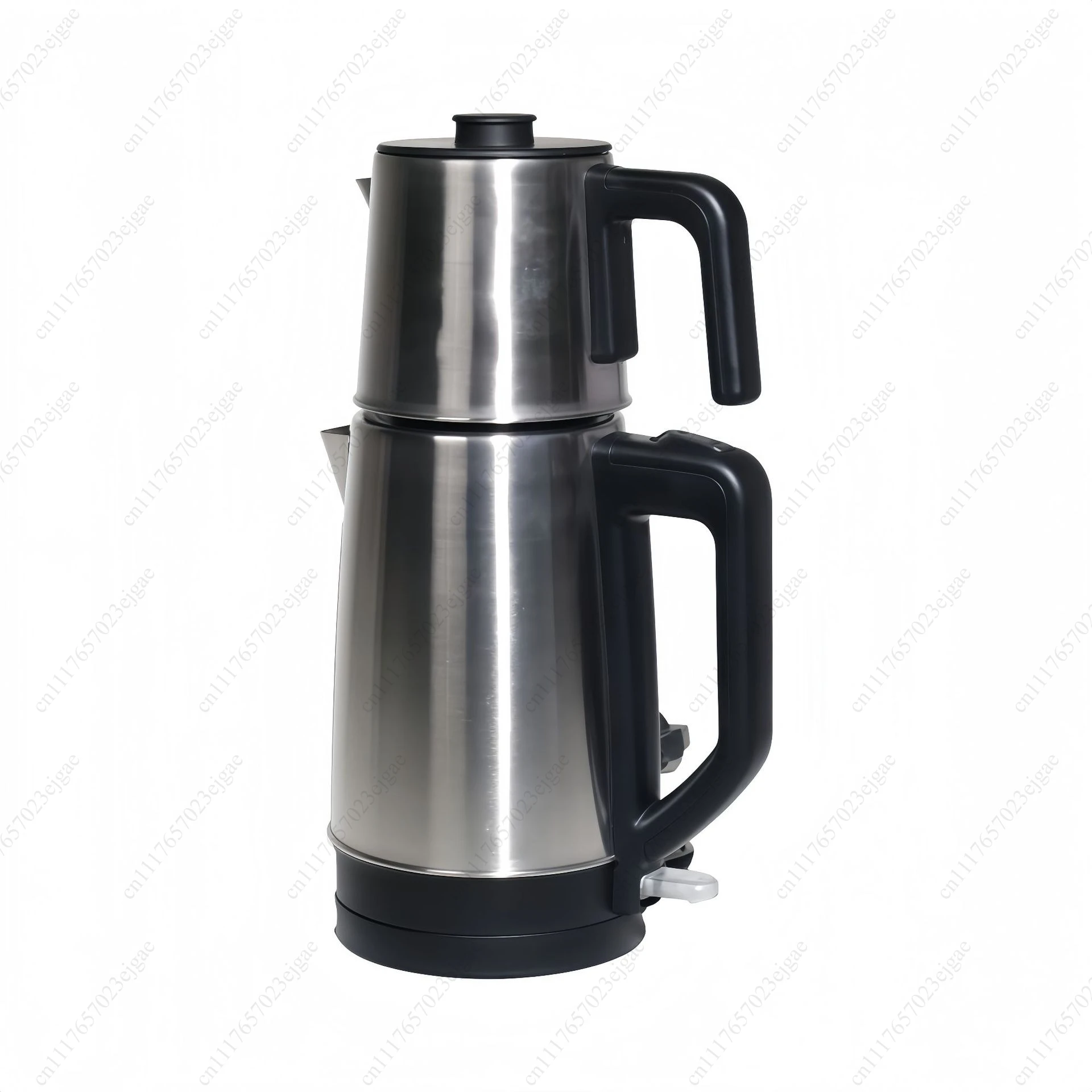 Electric Turkish Kettle Set Stainless Steel Herbal Tea Maker Double Kettle Turkish Teapot for Home 220V
