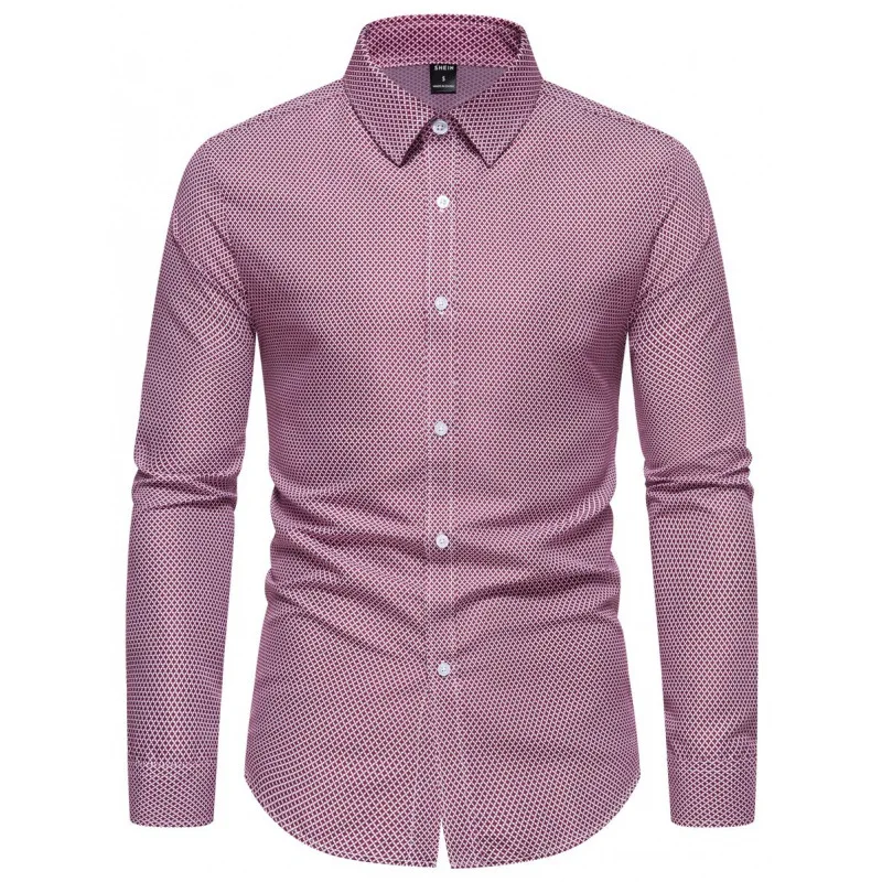 

Casual Plaid Print Men's Shirt 100% Other Material Resistant to Deformation Spring 2026 Style Other Color Block Design