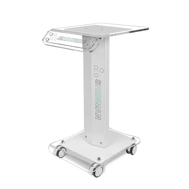 

2025 Hot Sale Acrylic Material Trolley Salon Spa Beauty Machine Stand Rolling Trolley Beauty Salon Special