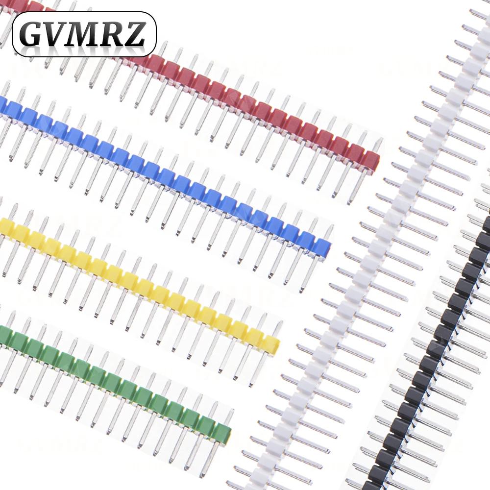 10Piece 2.54MM Double Row Male 2~40P Breakaway PCB Board Pin Header Connector Strip Pinheader 2 * 2/3/4/6/8/10/12/15/20/40P