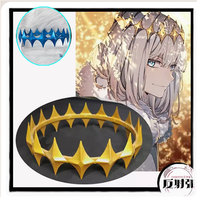 

Anime Fate/Grand Order FGO Oberon Cosplay Crown Headwear Carnival Halloween Cosplay Costume Accessories cosplay Prop Gifts