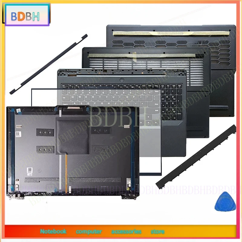 

NEW For Lenovo Legion 5Pro 16IRX9 R9000P Y9000P 2024 Laptop LCD Back Cover Front Bezel Palmrest Bottom Case Keyboard hinge