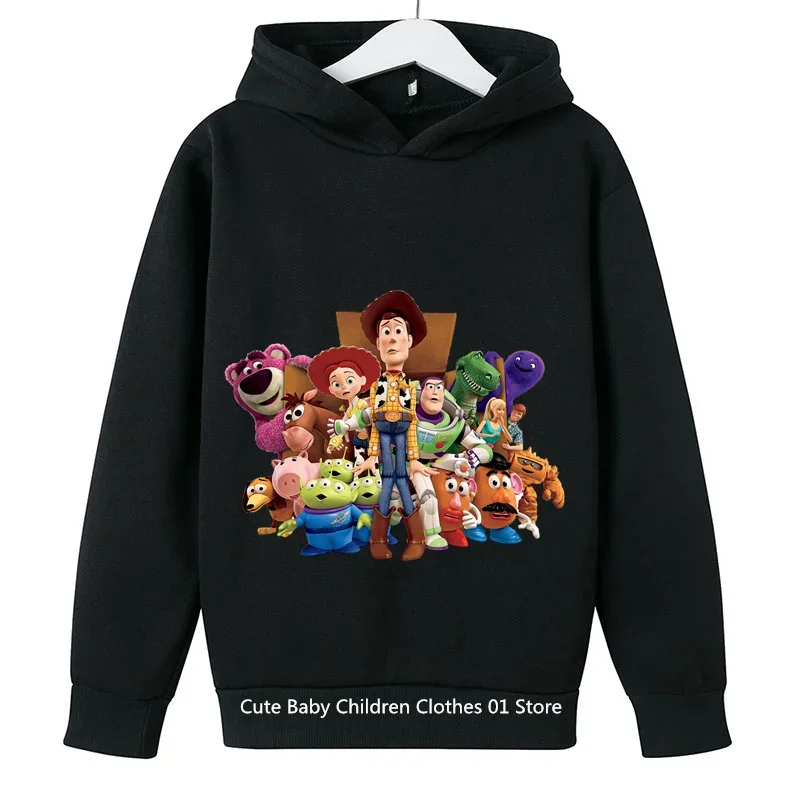 2024 Kids Clothes Toy Story Hoodie Spring Autumn Childrens Clothing Boys Girls Sweatshirts Suit