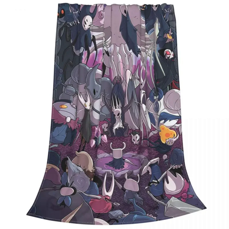 

Hollow Knight Holy Nest Action Game Blanket Fleece Print Portable Super Warm Throw Blanket for Bedding Couch Quilt