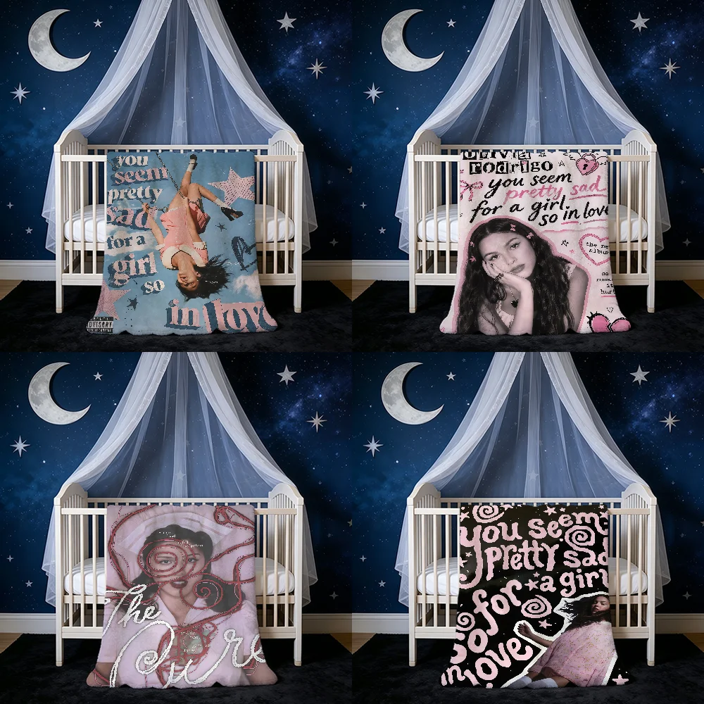 O-Olivia-ES Singer R-Rodrigo-ES 2026 Blanket Blanket for Home Bedroom Bed Sofa Picnic Travel Office Cover Blanket Kids