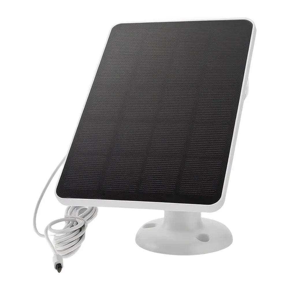 3W 5V Monocrystalline For Solar Panel Kit for Outdoor USB Cameras Doorbells with IP65 Protection and Mounting Hardware