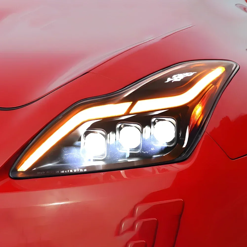 For Infiniti G37 2009-2015 Automatic Headlight Assembly LED Front Lights Upgrade Dynamic Flash 3-Lens Projection Accessories