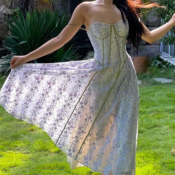 녹색 레이스 자수 드레스 여성 우아한 캐미솔 여름 휴가 베스 티드 스파게티 스트랩 럭셔리 디자인 꽃 Bodycon 메쉬