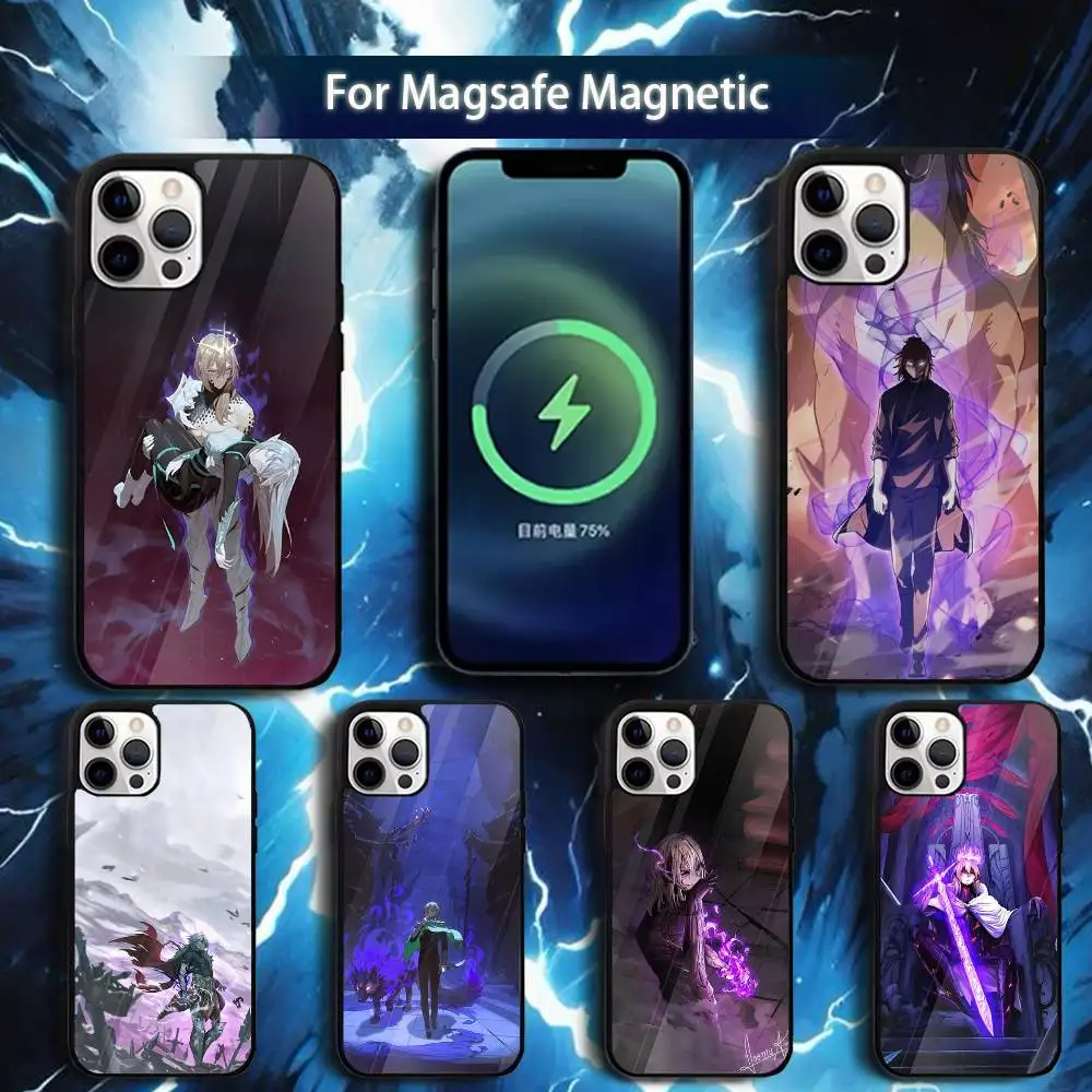 حافظة هاتف B-Beginning After End لهاتف iPhone 17,16,15,14,13,12,11,Pro,Max,Plus,Mini,Magsafe,حافظة شحن لاسلكية مغناطيسية