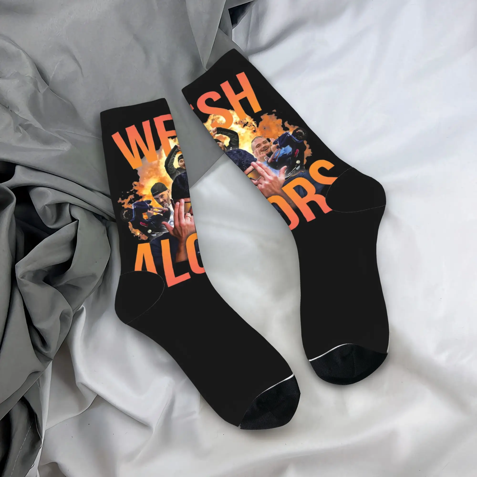 

Баскетбольные носки Crazy Design JUL WESH ALORS Длинные носки из полиэстера для унисекс, нескользящие
