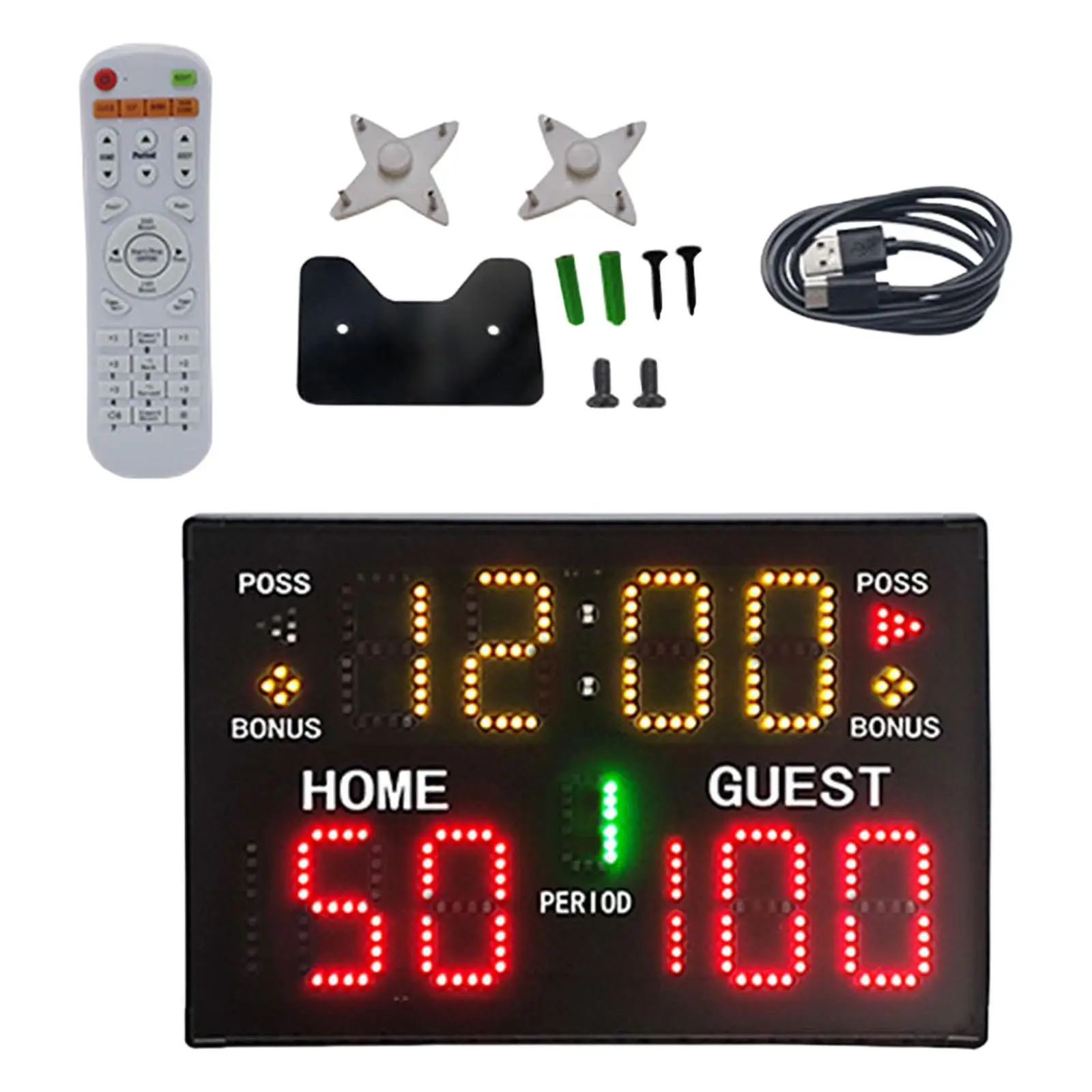 Electronic Scoreboard Battery Operated Wall Mounted for Boxing Tennis Indoor