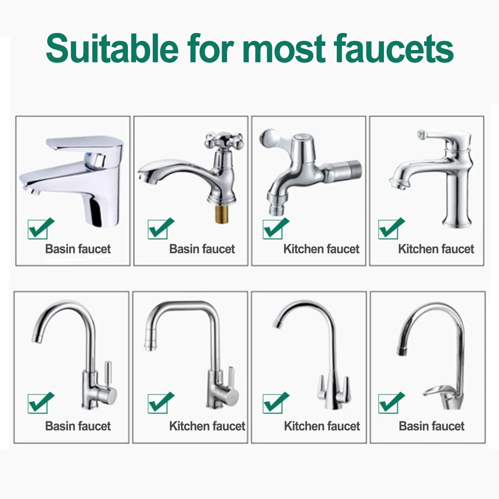 Kitchen Water Filter Tap Purifier Stone Coconut Charcoal Faucet Nozzle Extender Bathroom Sink Accesories Household Water Filter