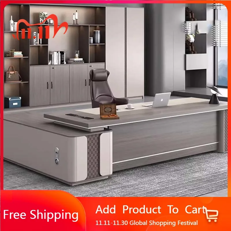 

Aesthetic Organizers Office Desk Design Luxury Study Modern Computer Office Desk Minimalist Mesa Ordenador Commercial Furniture