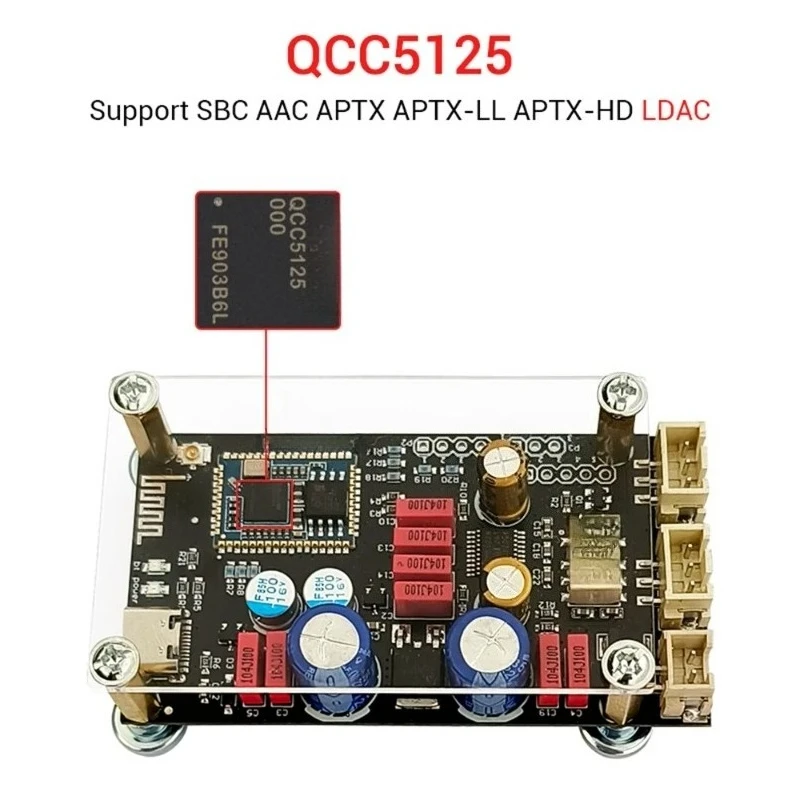 module  QCC5125 QCC3034 Bluetooth 5.1 lossless decoder board APTX LDAC audiophile grade