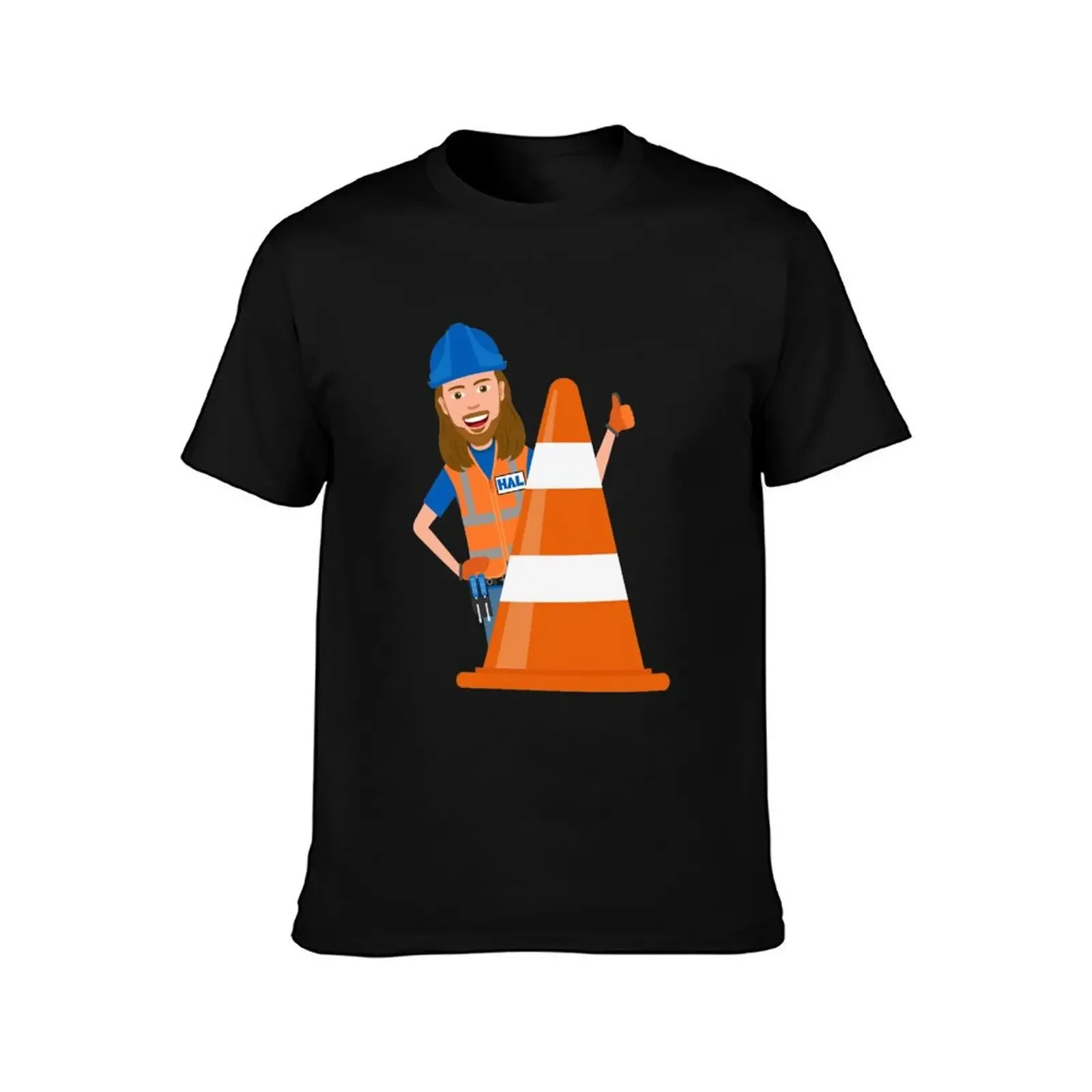 Safety Cone First - Handyman Hal T-Shirt sublime summer 2025 animal prinfor boys plain white t shirts men