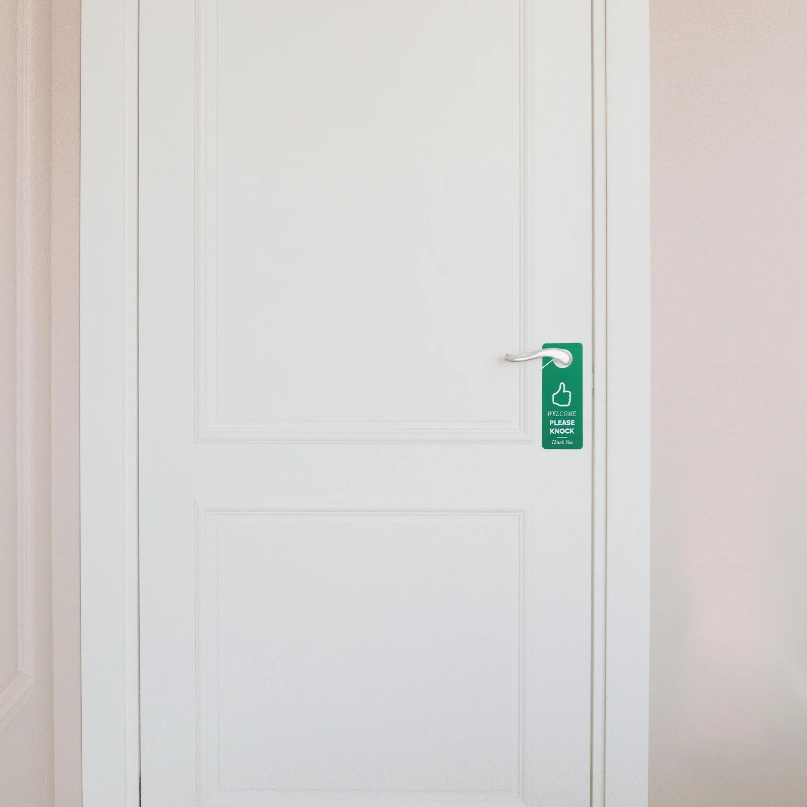 

4pcs Please Do Not Disturb Hanger Sign Welcome Please Knock Felt Door Handle Hanging Sign For Office Hotel Home Use