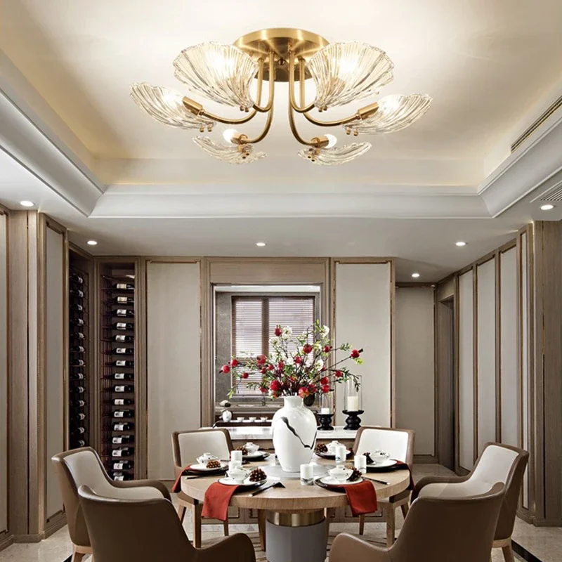 Modern Chandelier Crystal Lamp Living Rroom Bedroom Dining Tables Kitchen Island Designer Pendant Lamp Decor Lusters Luminaires