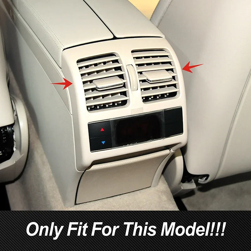Car Rear Air Condition Vent Outle Frame Decoration For Mercedes Benz E C Class Coupe W207 C207 2009-2013 W204 Interior Accessory