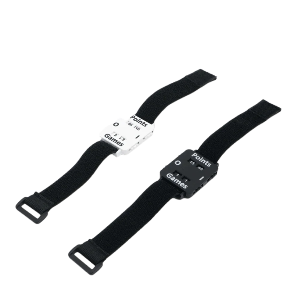 Adjustable Elastic Strap Wrist Score Counter Lightweight No Battery Required Match Score Tracker Black White Portable