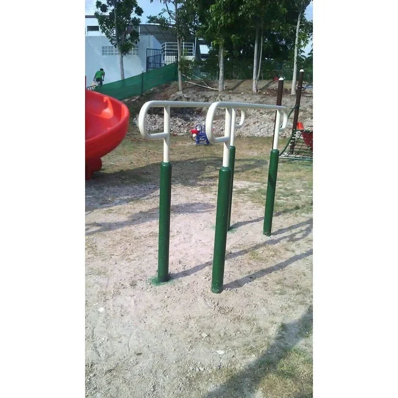 Factory direct street workout equipment outdoor curving dip station parallel bars